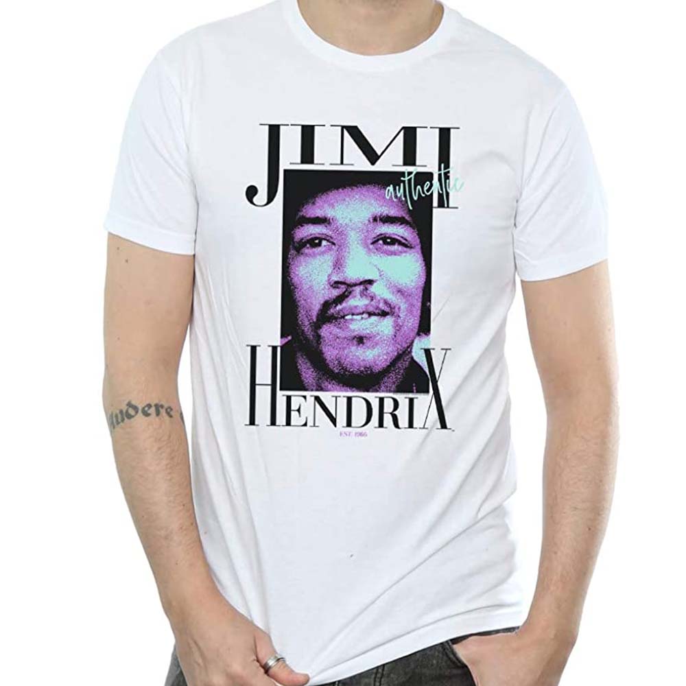 Billede af Jimi Hendrix Authentic T-shirt hvid