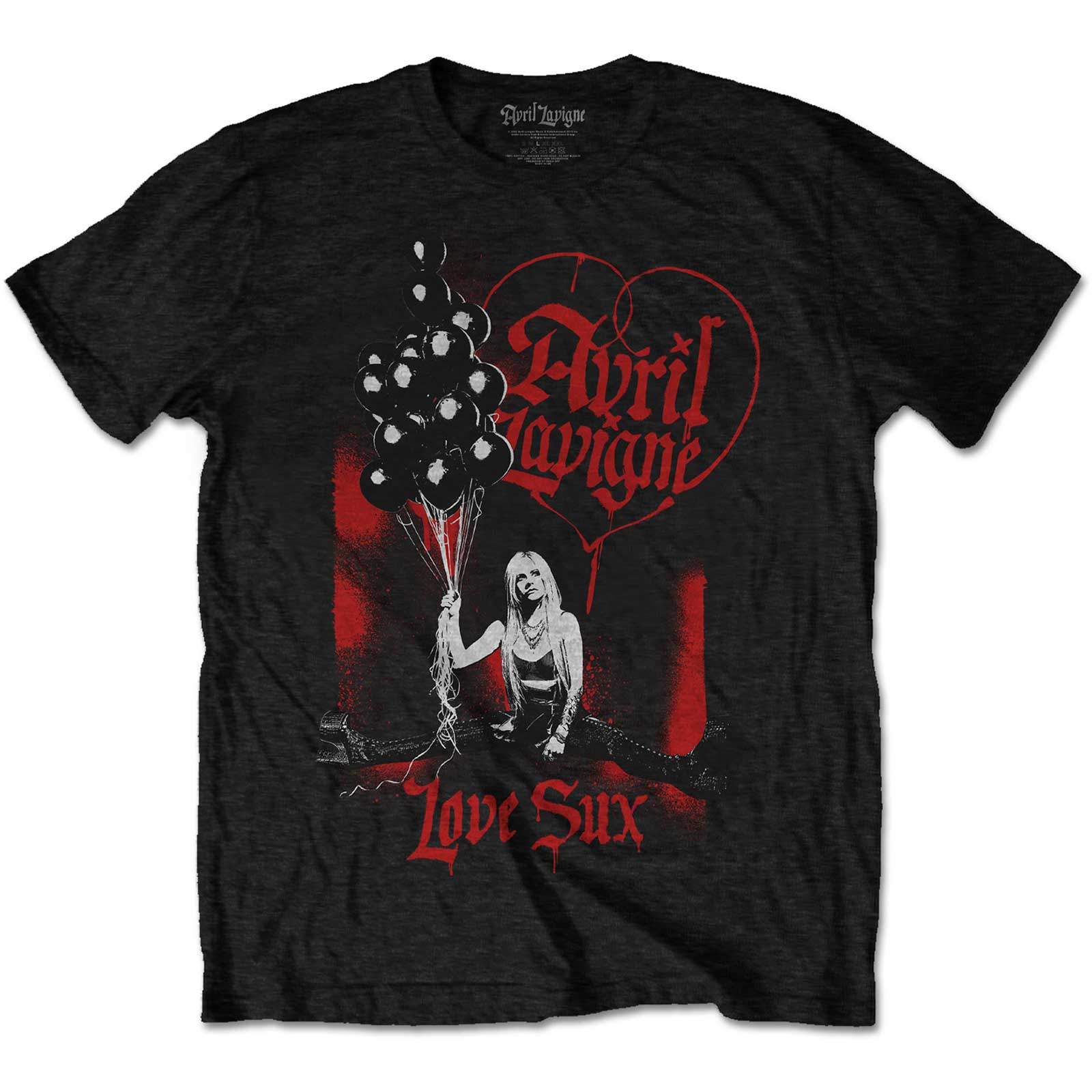 Avril Lavigne: Love Sux Balloons T-Shirt