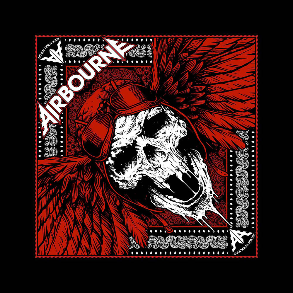 Billede af Airbourne Red Skull Bandana