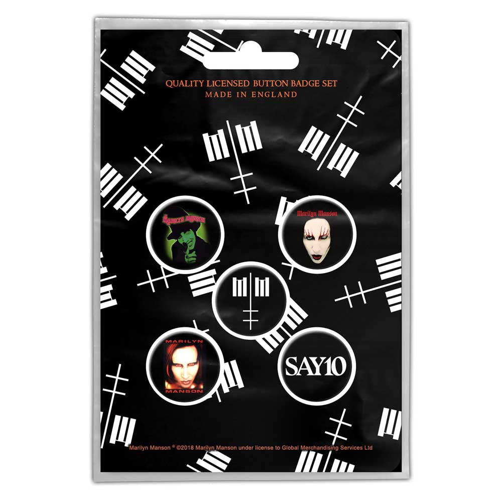 Billede af Marilyn Manson Cross Logo Badge