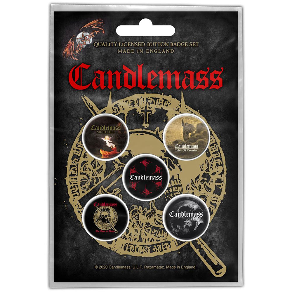 Candlemass: The Door to Doom Button Badge Pack