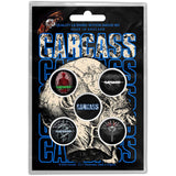 Carcass: Necro Head Button Badge Pack