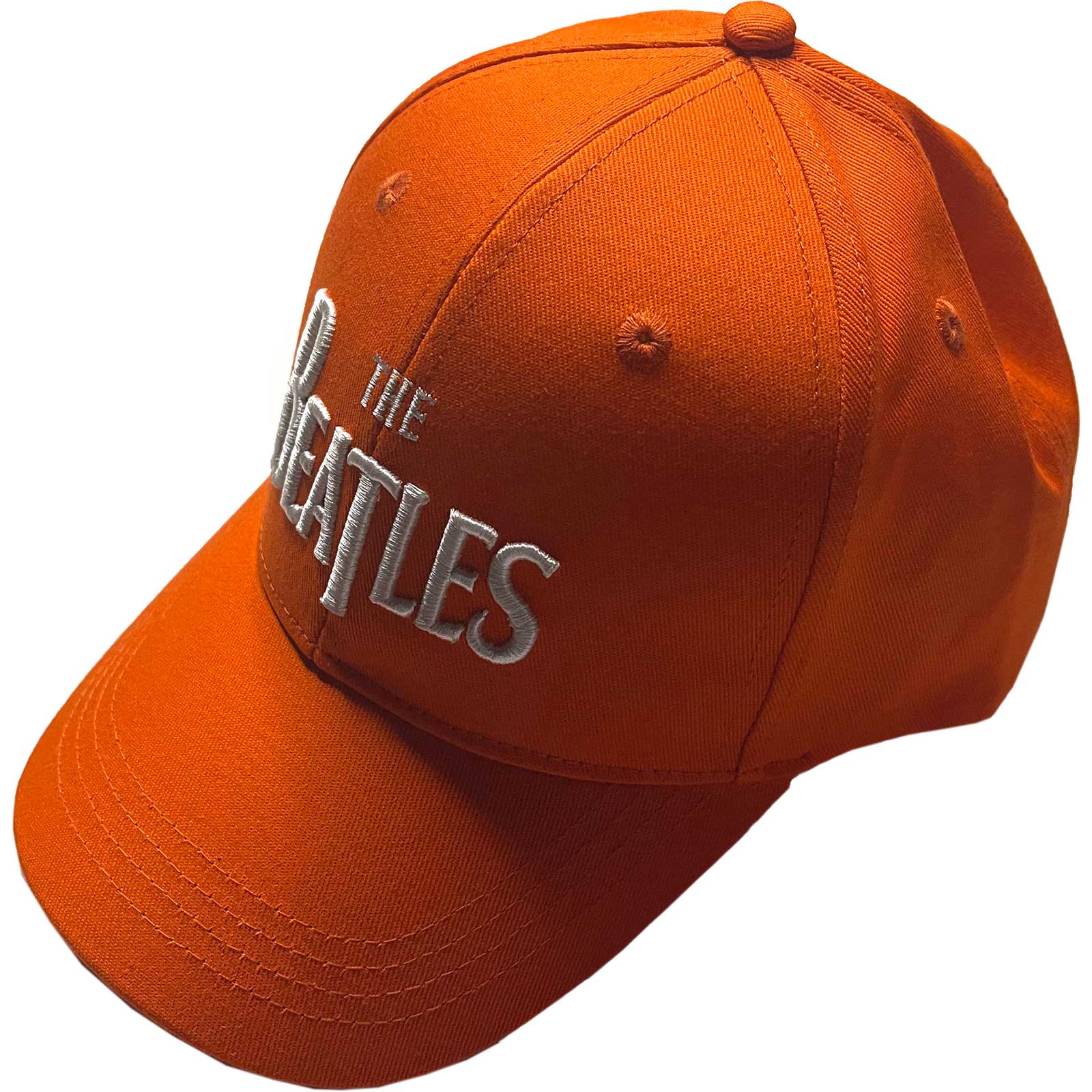 The Beatles: White Drop T Logo Baseball Cap
