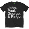 Billede af The Beatles John, Paul, George & Ringo T-shirt