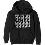 Billede af The Beatles Hard Days Night Faces Mono Hoodie