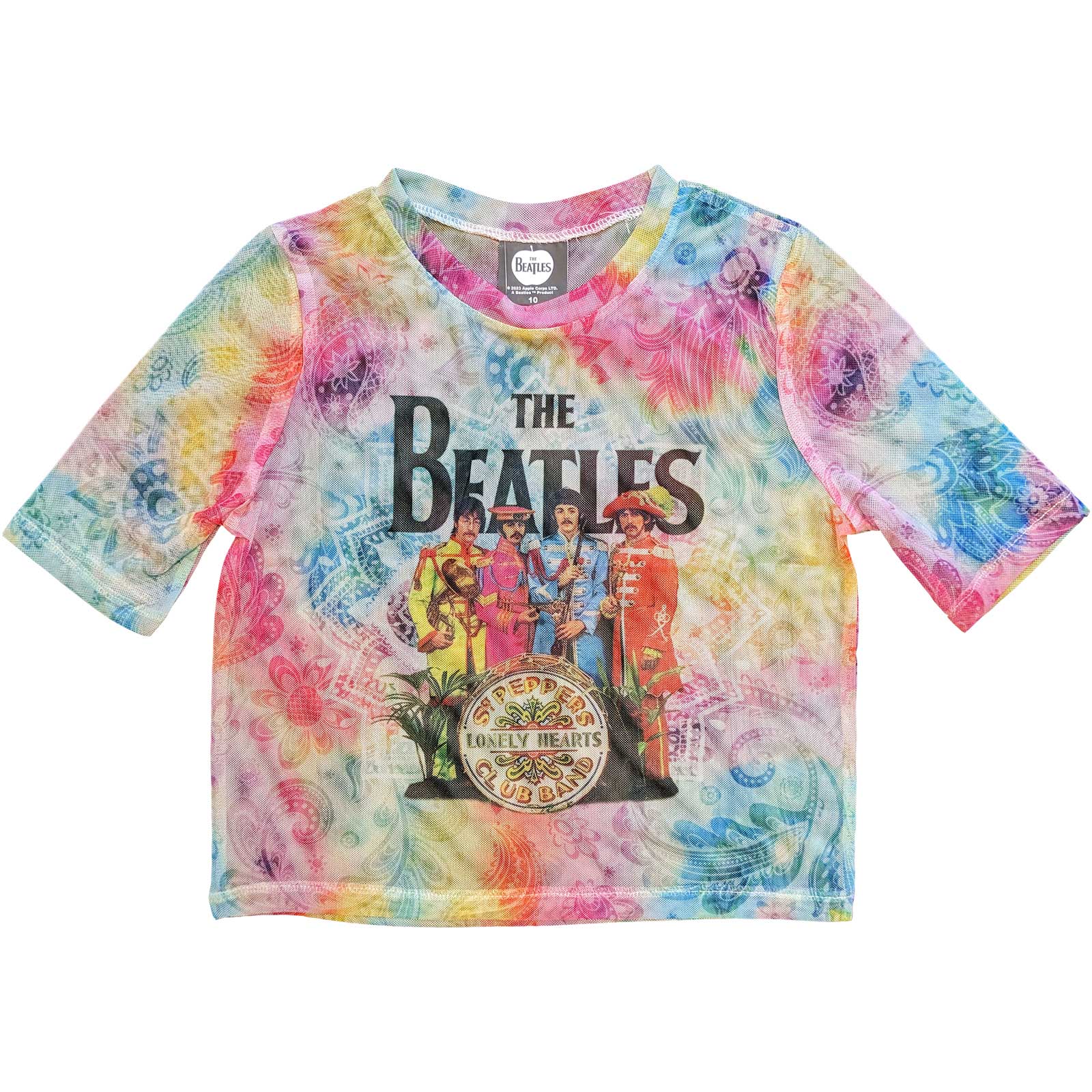 The Beatles: Sgt Pepper Crop Top (Kvinder) (Mesh)