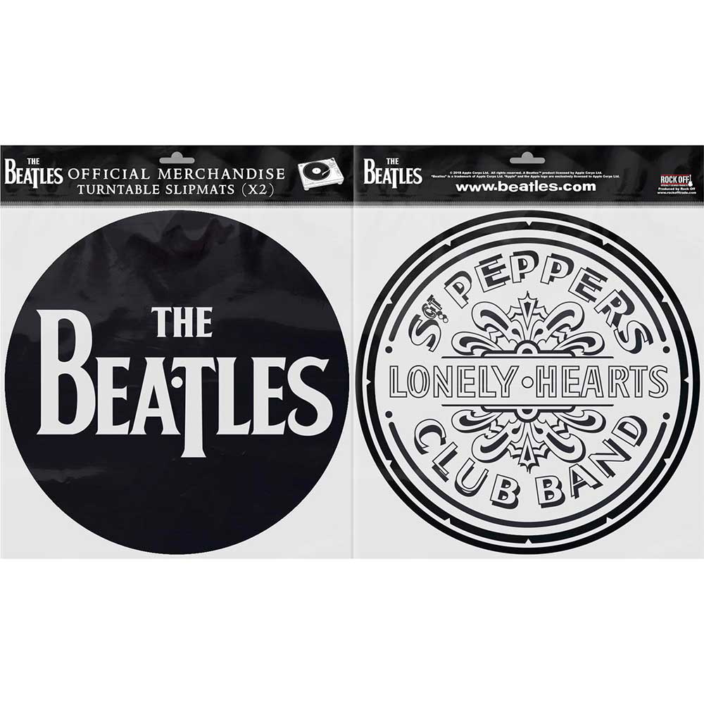 Billede af The Beatles Drop T Logo & Sgt Pepper Drum Turntable Slipmats