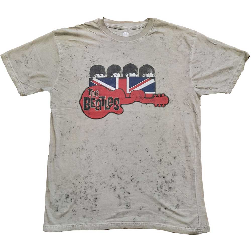 The Beatles: Guitar & Flag T-Shirt