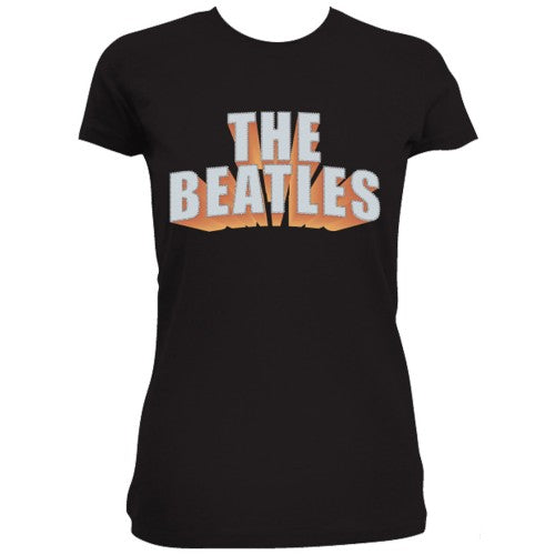 Billede af The Beatles 3D Logo T-shirt til kvinder