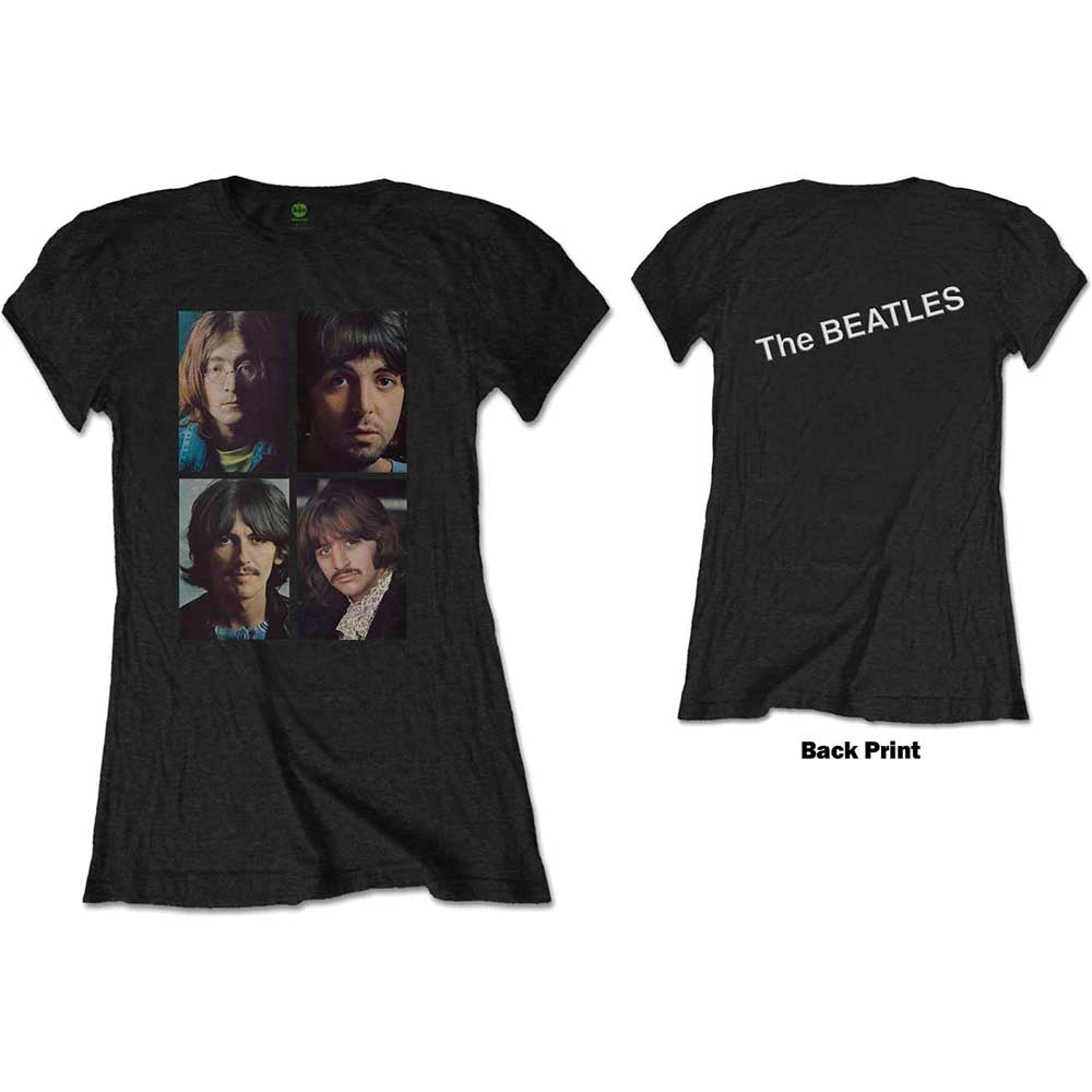 Billede af The Beatles White Album Faces T-shirt til kvinder