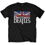 The Beatles: Dop T Logo & Vintage Flag T-Shirt (Børn)