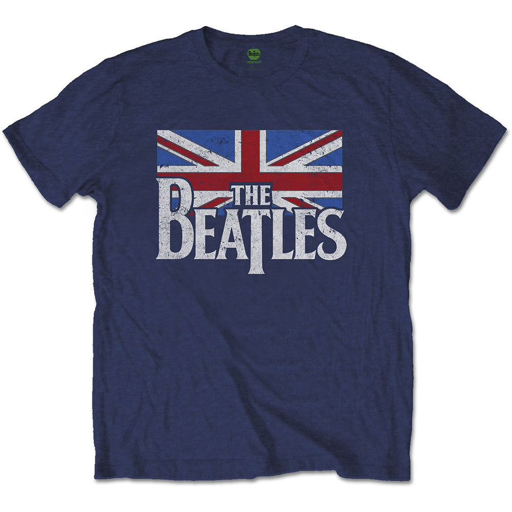Billede af The Beatles Drop T Logo & Vintage Flag T-shirt