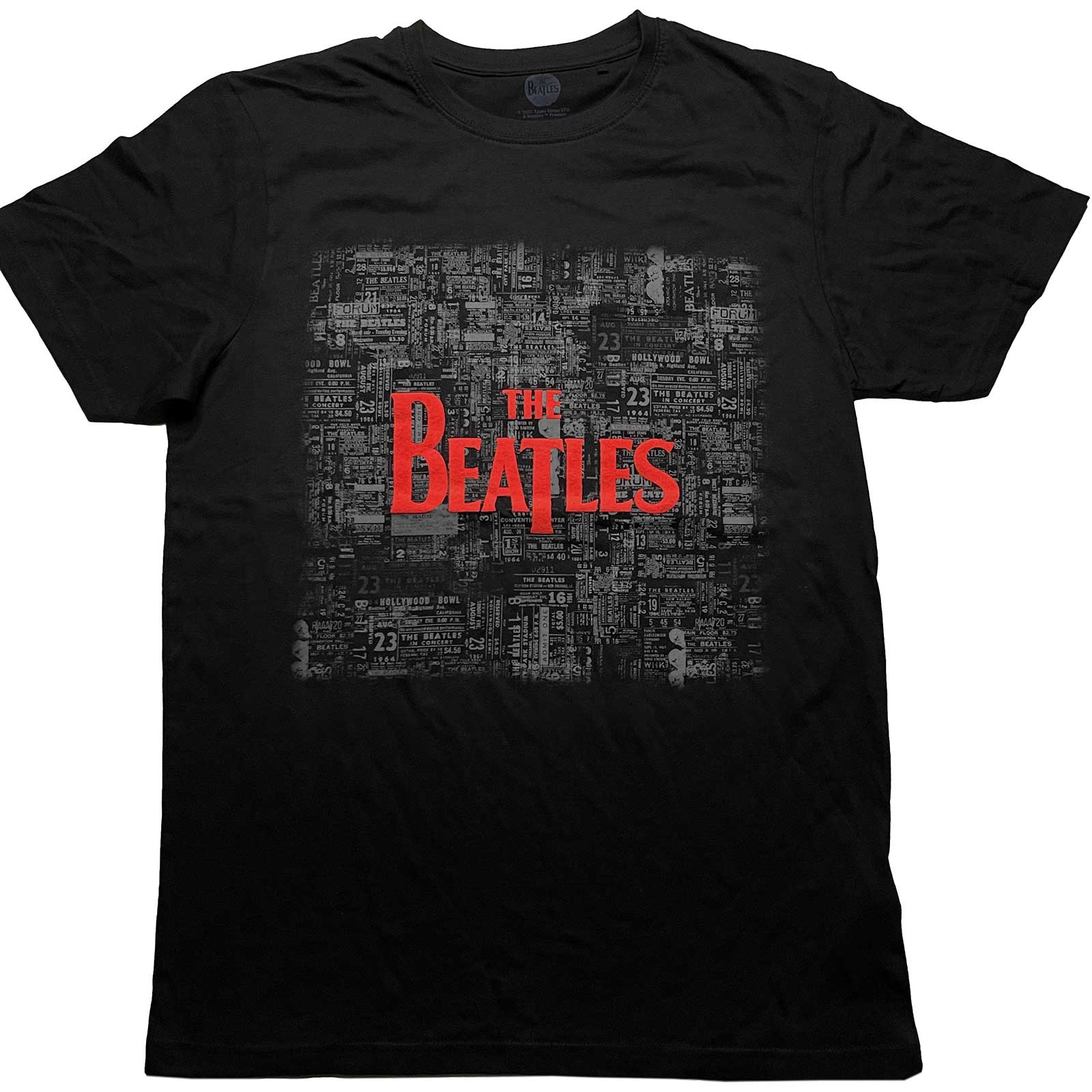 The Beatles: Tickets & Logo Hi-Build T-Shirt (Hi-Build)