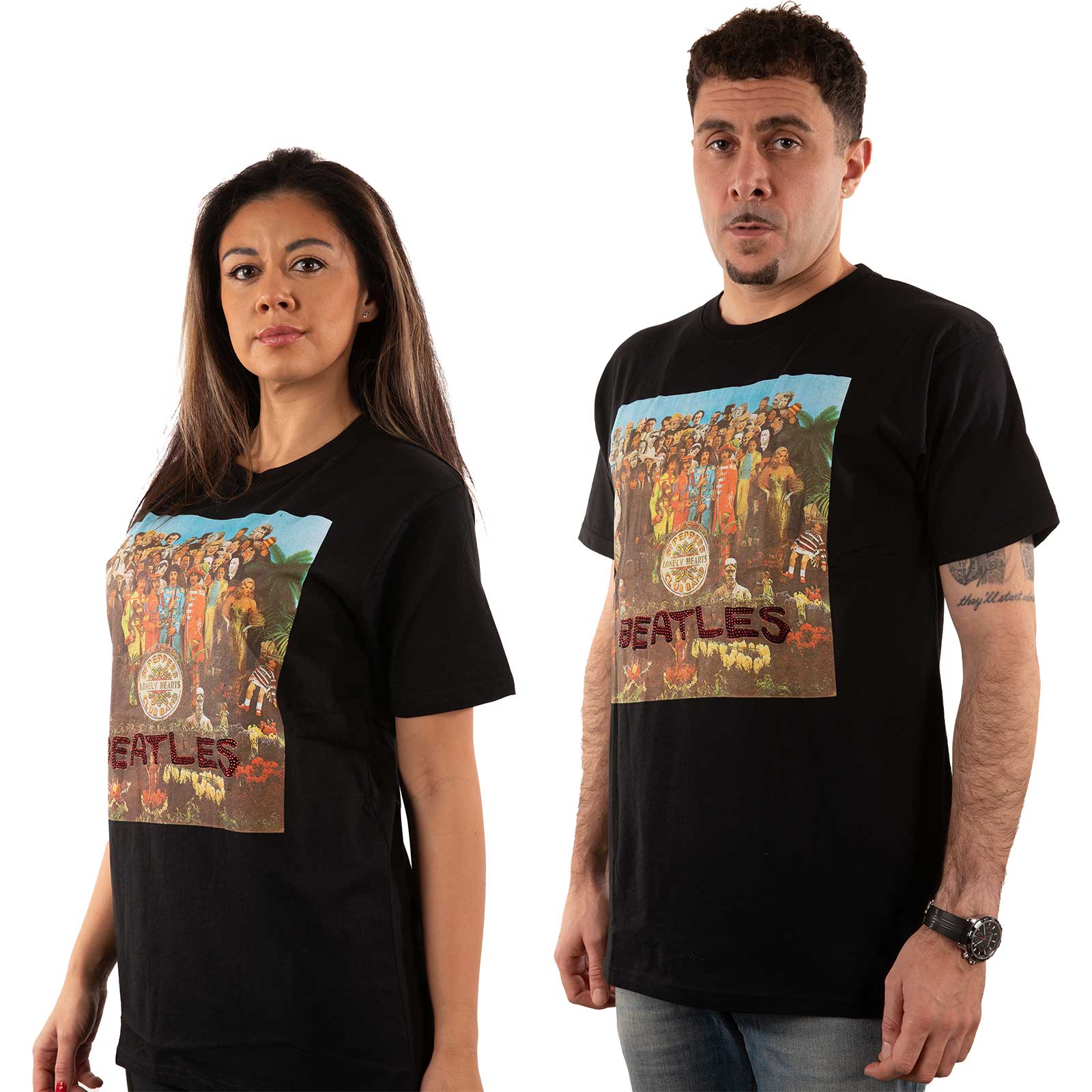 The Beatles: Sgt Pepper T-Shirt (Diamante)