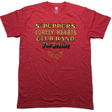 The Beatles: Sgt Pepper Stacked T-Shirt (Diamante)