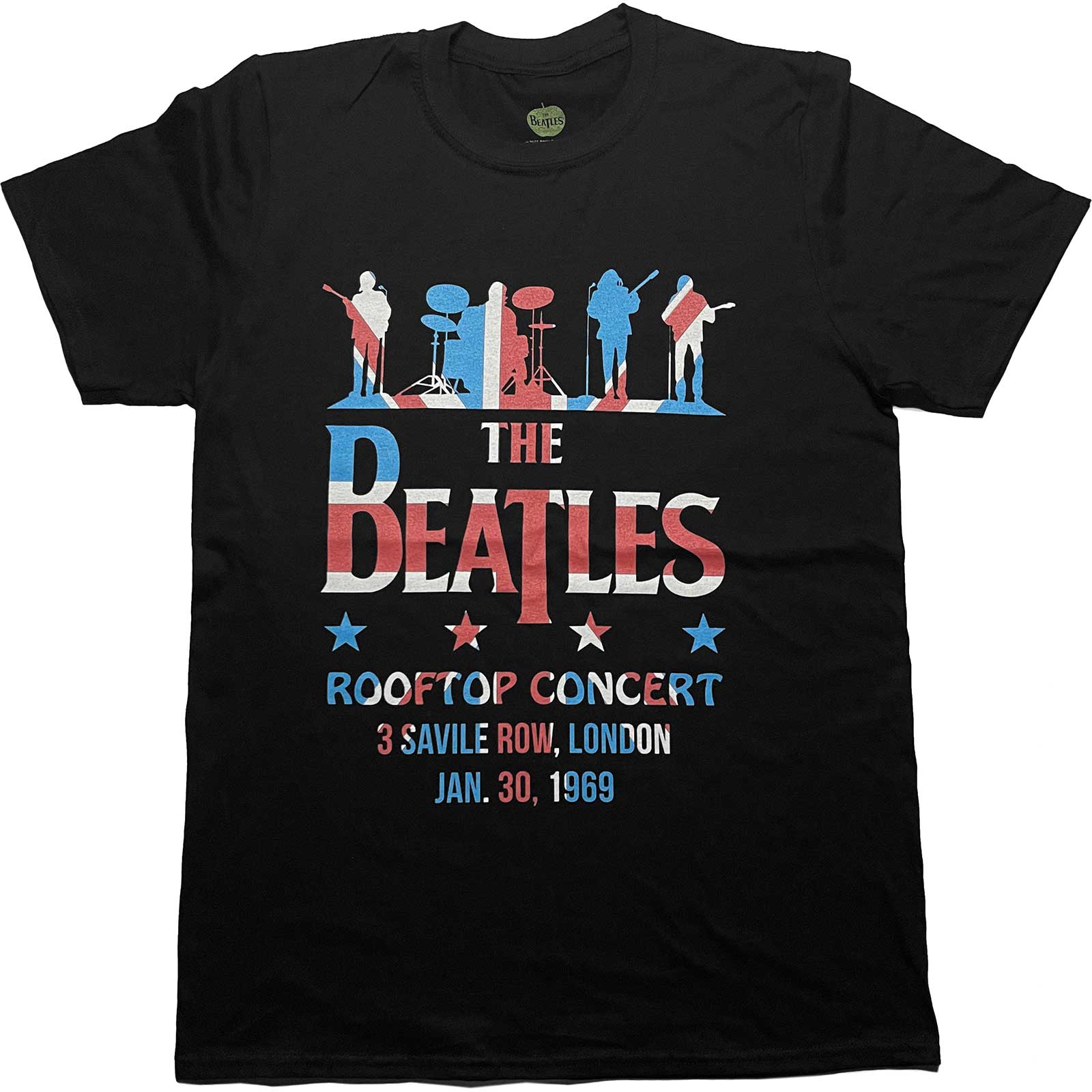 The Beatles: Drop T Rooftop Flag T-Shirt