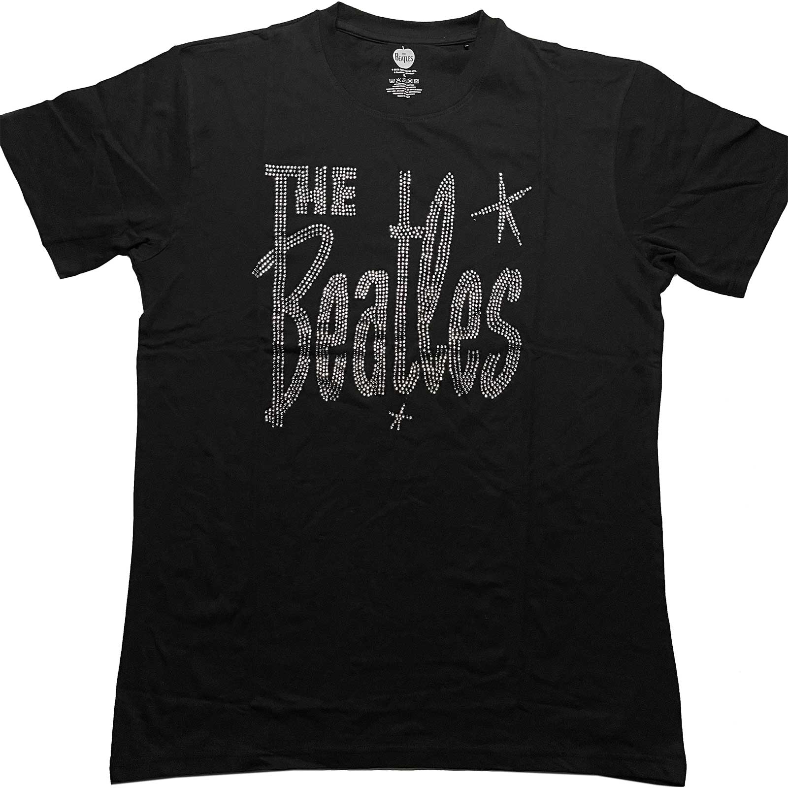 The Beatles: Retro Logo T-Shirt (Diamante)