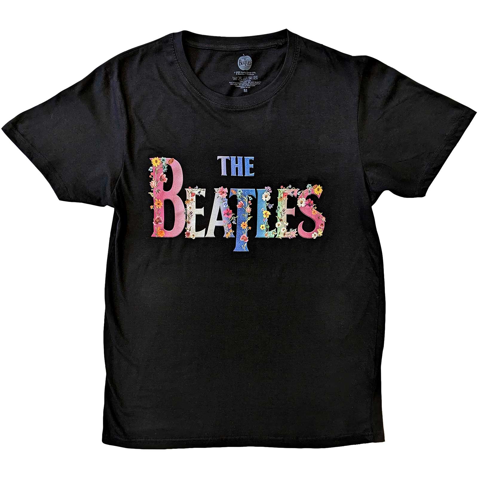 The Beatles: Floral Logo T-Shirt