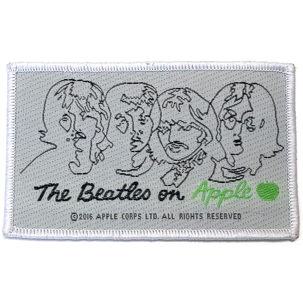 Billede af The Beatles On Apple (Black on White) Tøjmærke