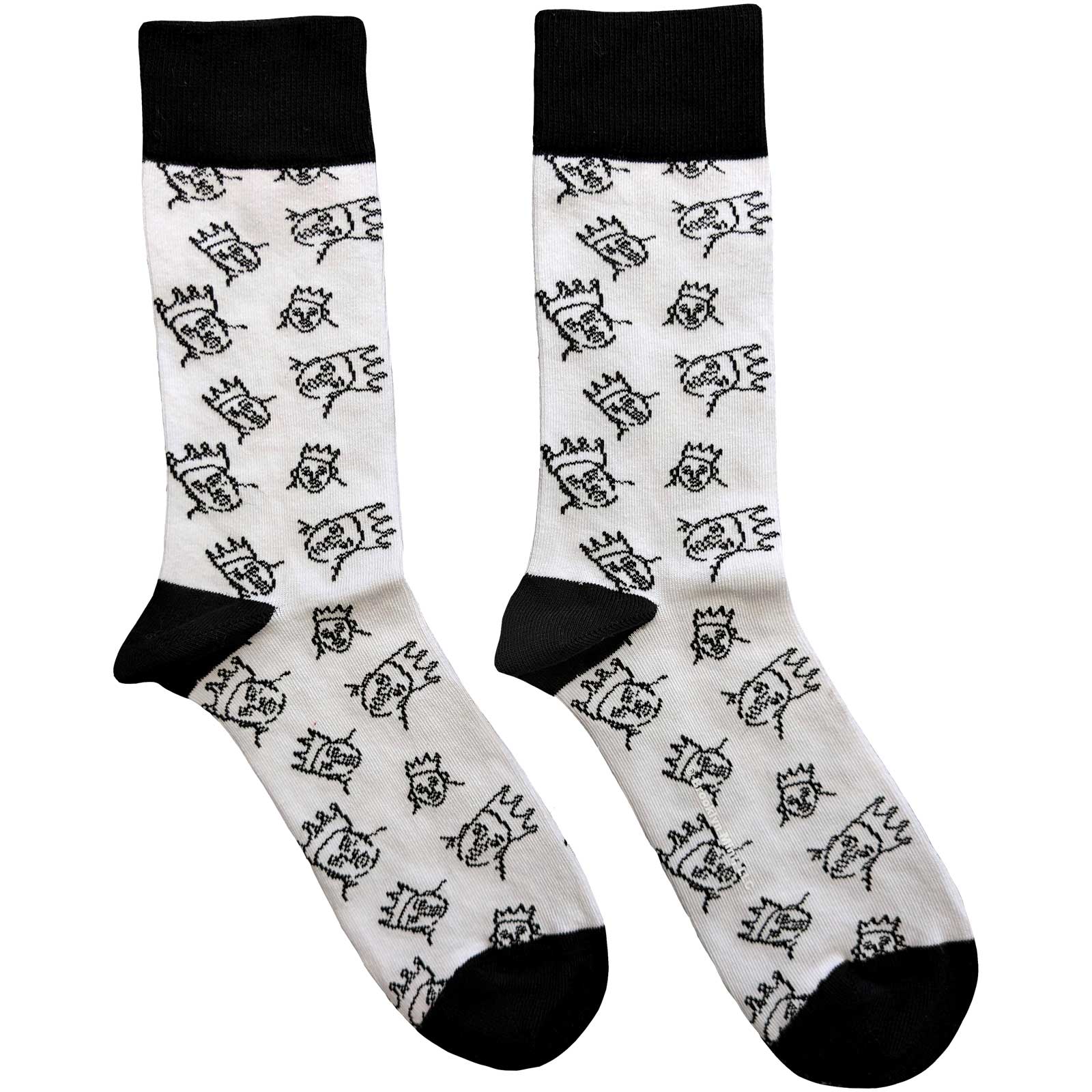 Biggie Smalls: Hand-Drawn Ankle Socks