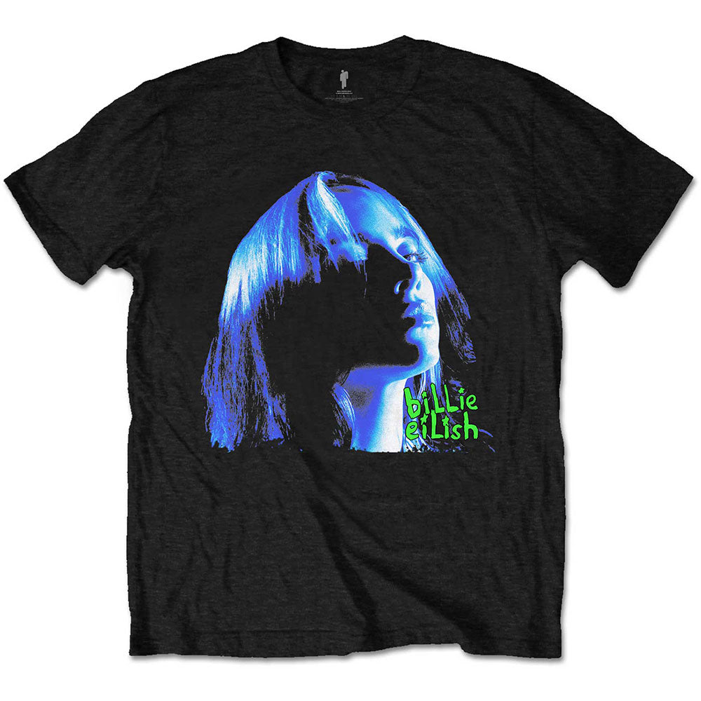 Billie Eilish: Neon Shadow Blue T-Shirt