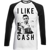 Billede af Johnny Cash I Like Cash T-shirt