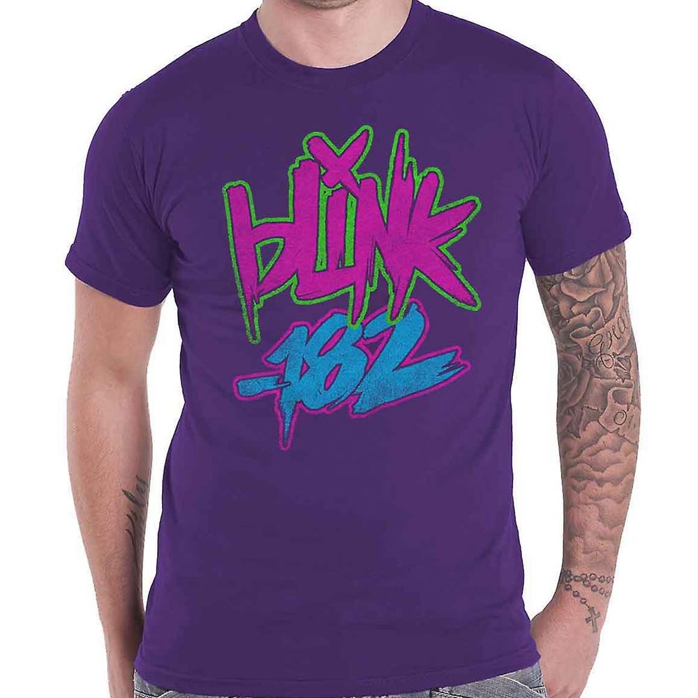 Billede af Blink-182 Neon Logo T-shirt purple