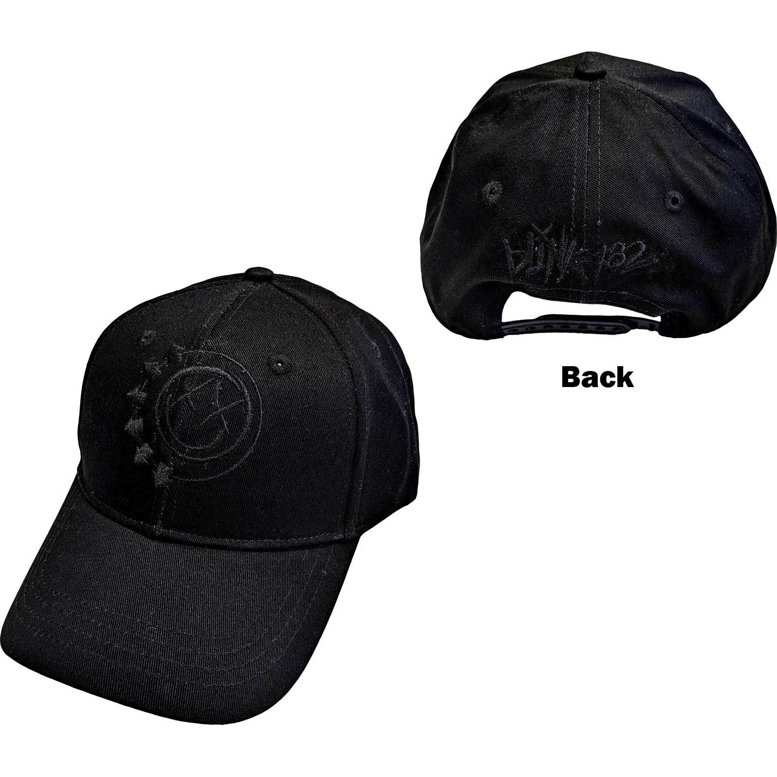 Blink-182: Black Six Arrow Smile Baseball Cap (Embroidered)