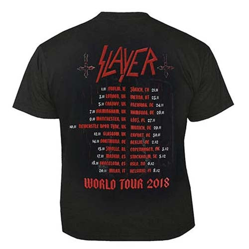 Billede af Slayer Blood Eagle European Tour 2018 T-shirt back