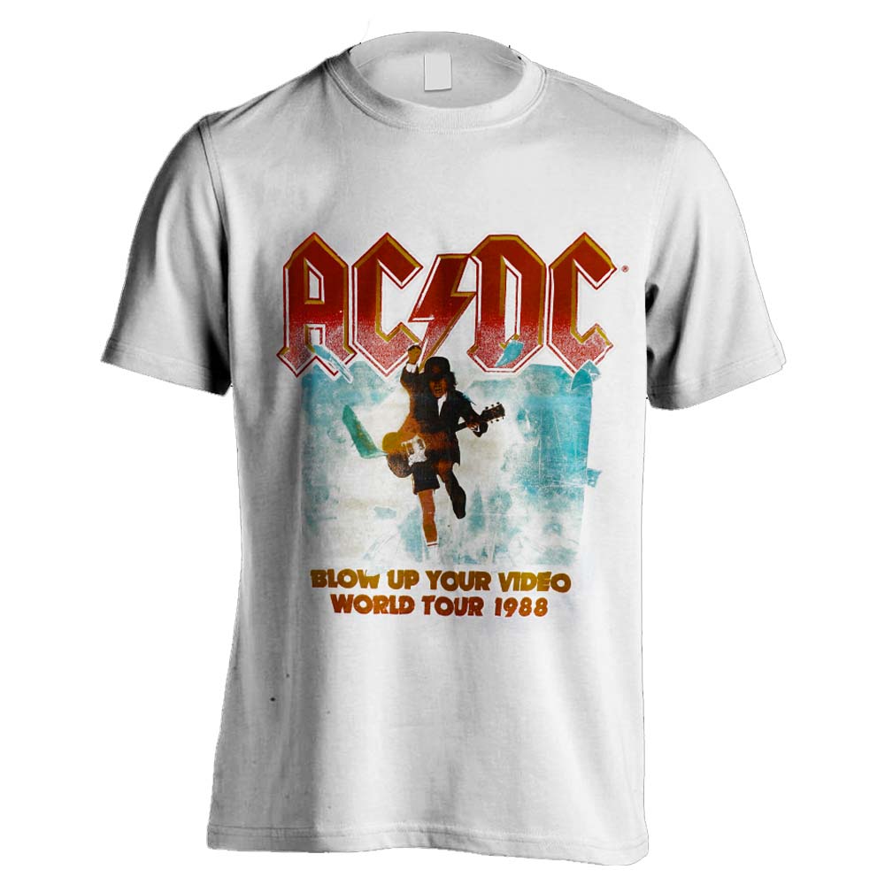 Billede af AC/DC Blow Up Your Video T-shirt hvid