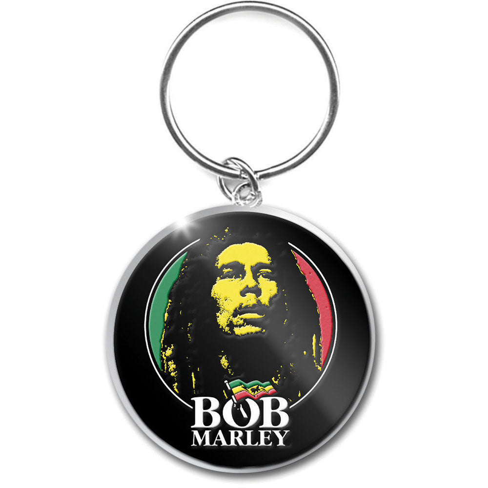 Billede af Bob Marley Logo Face Nøglering