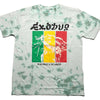 Bob Marley: Rasta Colours T-Shirt (Dye-Wash)