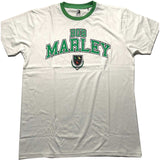 Bob Marley: Collegiate Crest Ringer T-Shirt