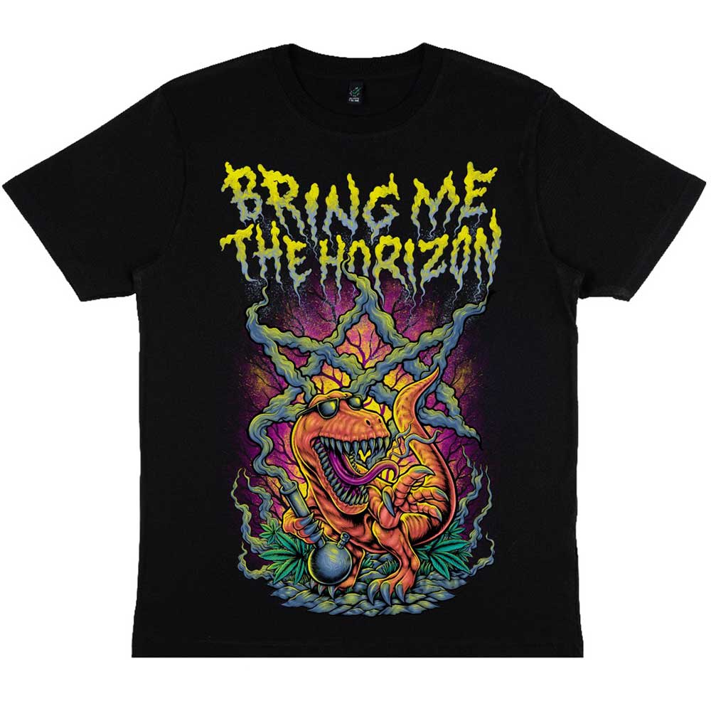Bring Me The Horizon: Smoking Dinosaur T-Shirt