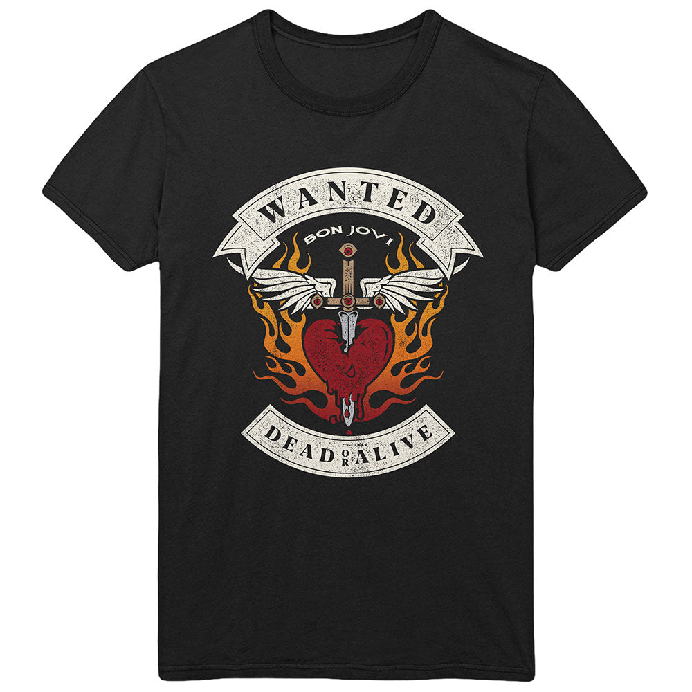 Bon Jovi: Wanted Flames T-Shirt