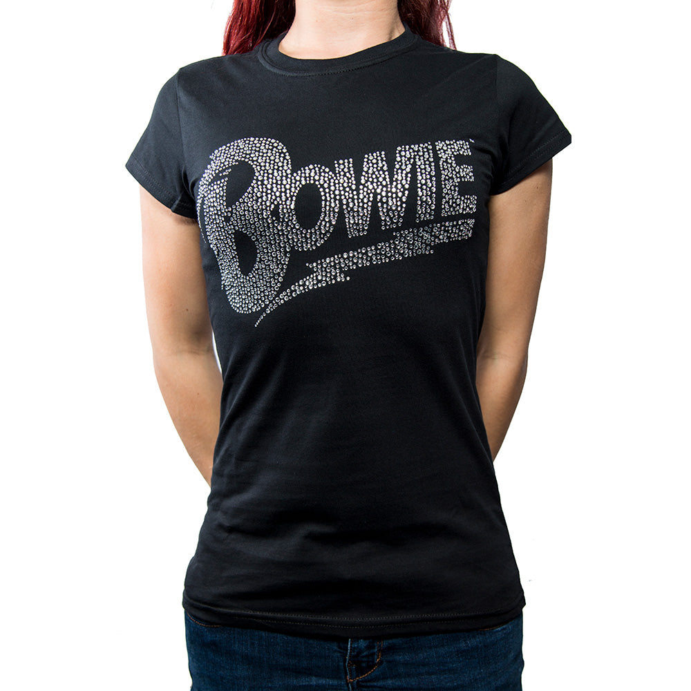 Billede af David Bowie Flash Logo T-shirt til kvinder