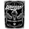 Warrant: Louder Harder Faster Back Patch