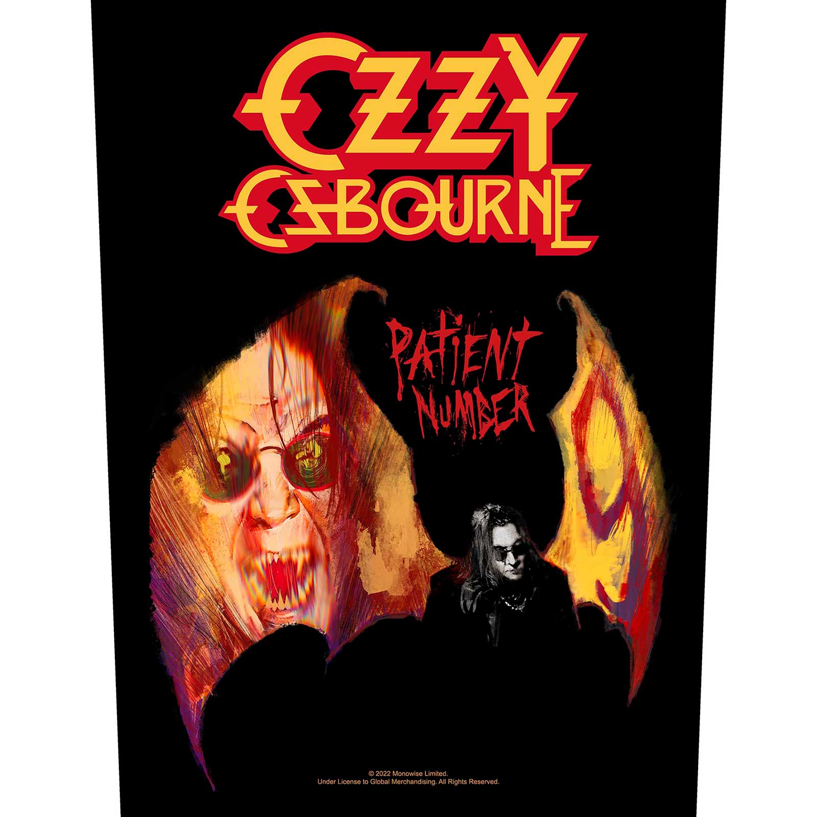 Ozzy Osbourne: Patient No. 9 Back Patch
