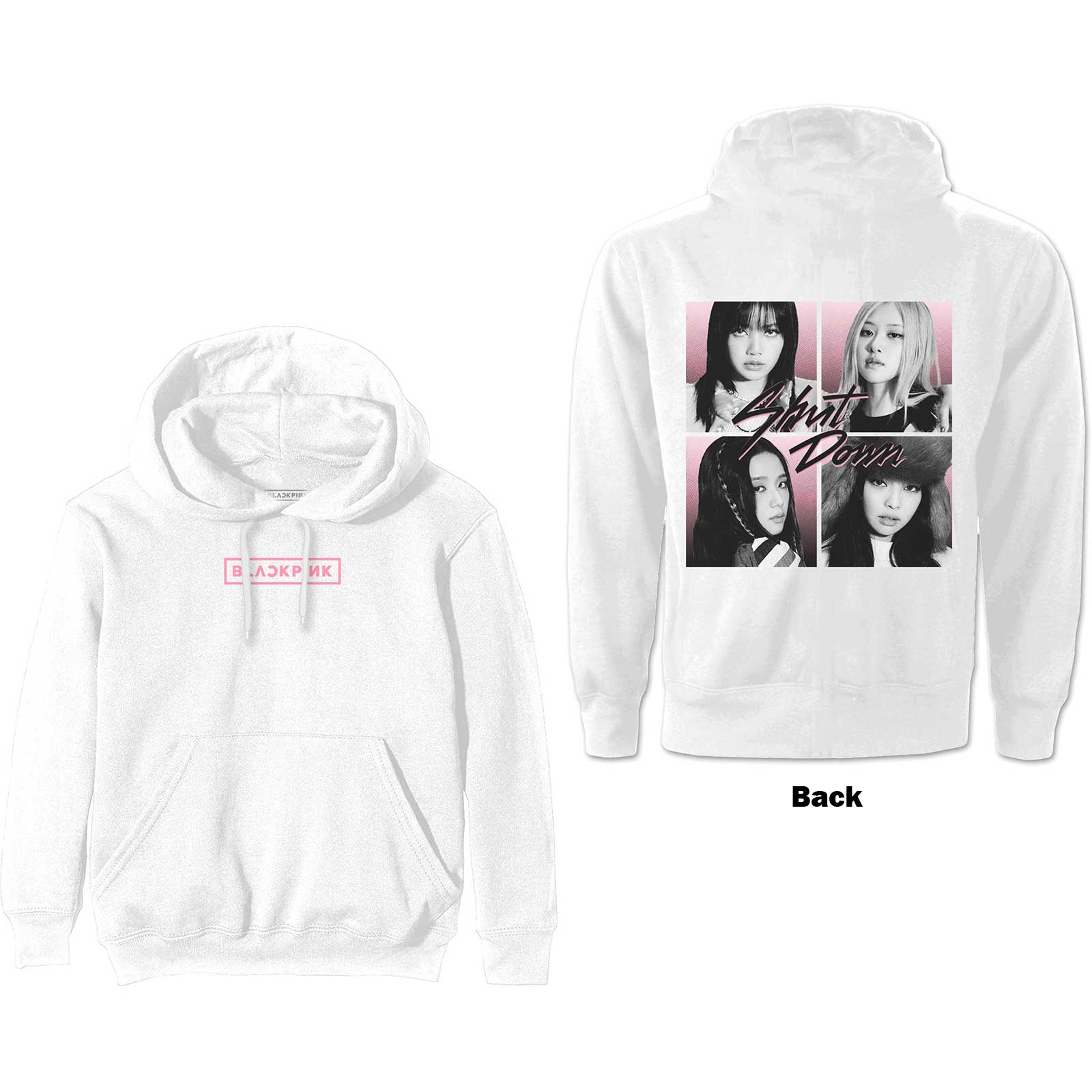 BlackPink: Shut Down Photo Grid Pullover Hoodie (Back Print)