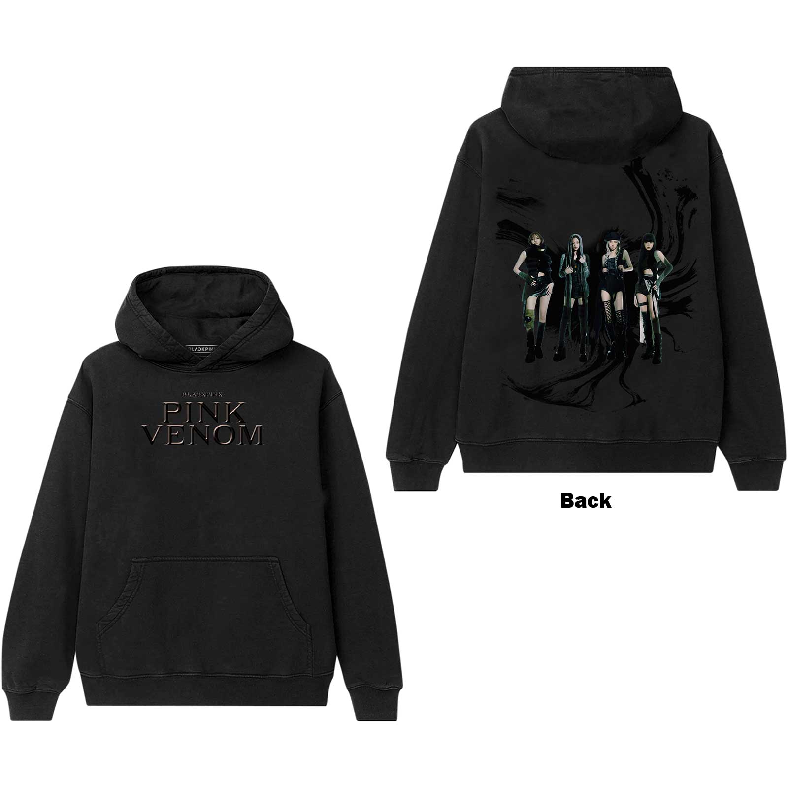 BlackPink: Pink Venom Oil Stroke Pullover Hoodie (Back Print)