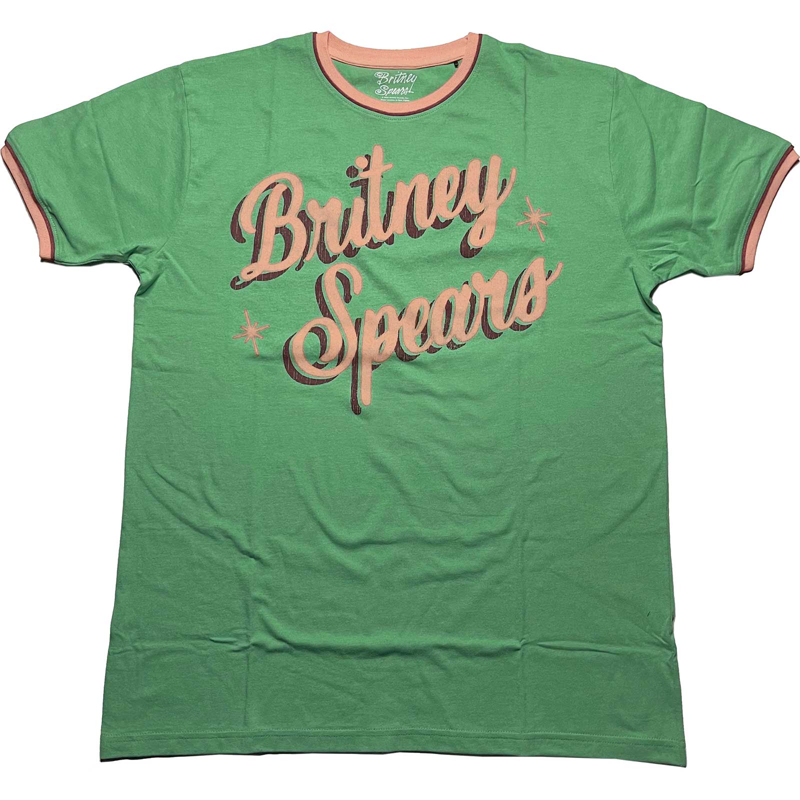 Britney Spears: Retro Text Ringer T-Shirt