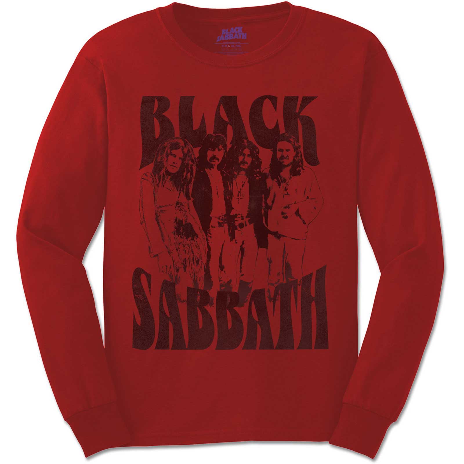 Black Sabbath: Band and Logo Long Sleeve T-Shirt