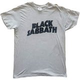 Black Sabbath: Black Wavy Logo T-Shirt