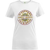 Billede af The Beatles Sgt Pepper Drum Colour T-shirt til kvinder