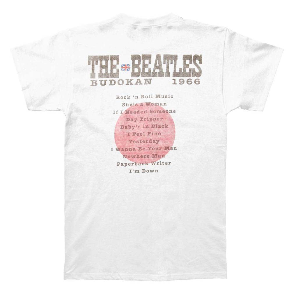 Billede af The Beatles Budokan Set List T-shirt back