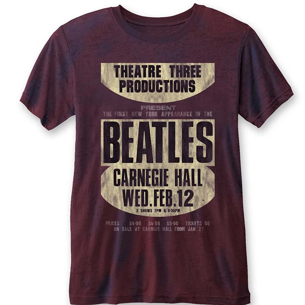 Billede af The Beatles Carnegie Hall T-shirt marineblå rød