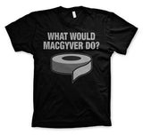 Billede af MacGyver, MacGyver: What Would MacGyver Do T-Shirt