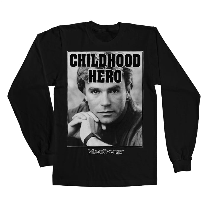 Billede af MacGyver, MacGyver: Childhood Hero Langærmet T-Shirt