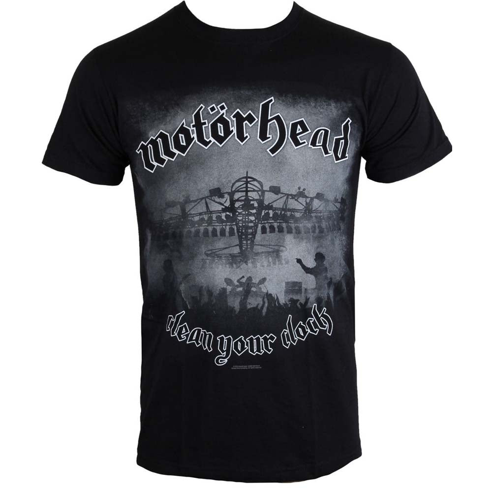 Billede af Motörhead Clean Your Clock B&W T-shirt Front