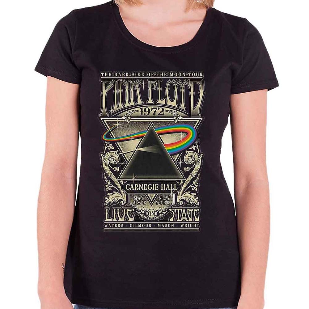 Billede af Pink Floyd Carnegie Hall Poster T-shirt til kvinder